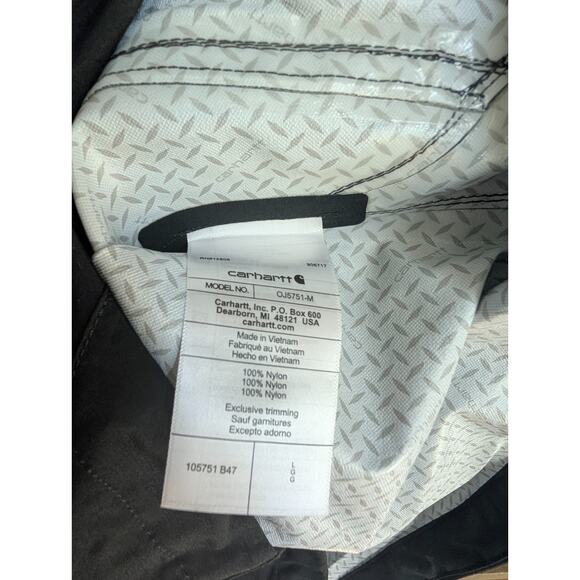 Carhartt Jacket Mens Large Brown Storm Defender Relaxed Fit Packable Lightweight - Picture 5 of 5